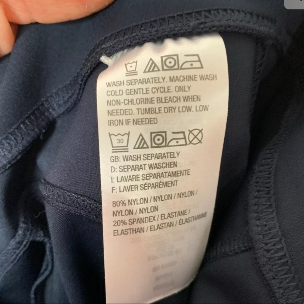 Zuda Womens Z Stretch Momentum Navy Leggings Small - Picture 6 of 9